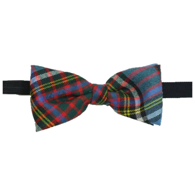 Scottish Made Highland Kilt Anderson Modern Tartan Bow Tie 100% Pure New Wool