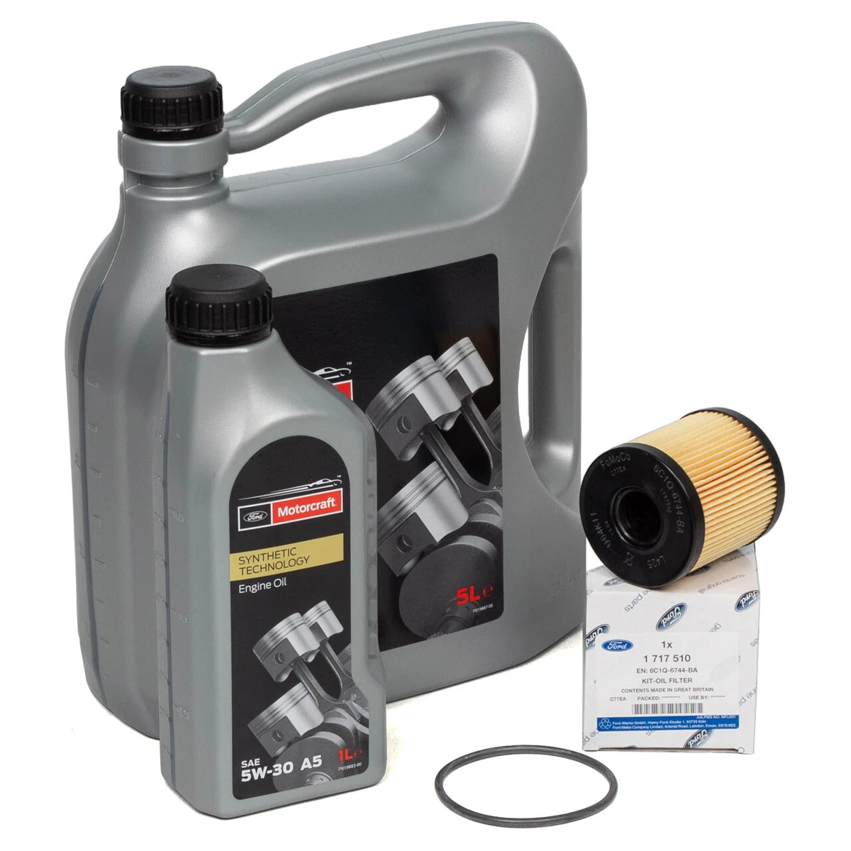 6L 6 Liter ORIGINAL Ford MOTORCRAFT A5 Motoröl Öl 5W-30 5W30 + 