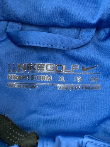 Nike Golf 1/2 Zip Pullover Mens XL Blue Black Gray Short Sleeve Silky - Picture 10 of 14