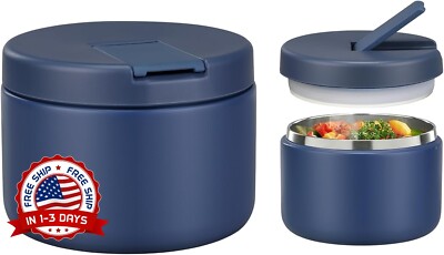 Termos Para Sopa Infantil 12 Oz Caliente Calentador De Portatil Acero Inoxidable