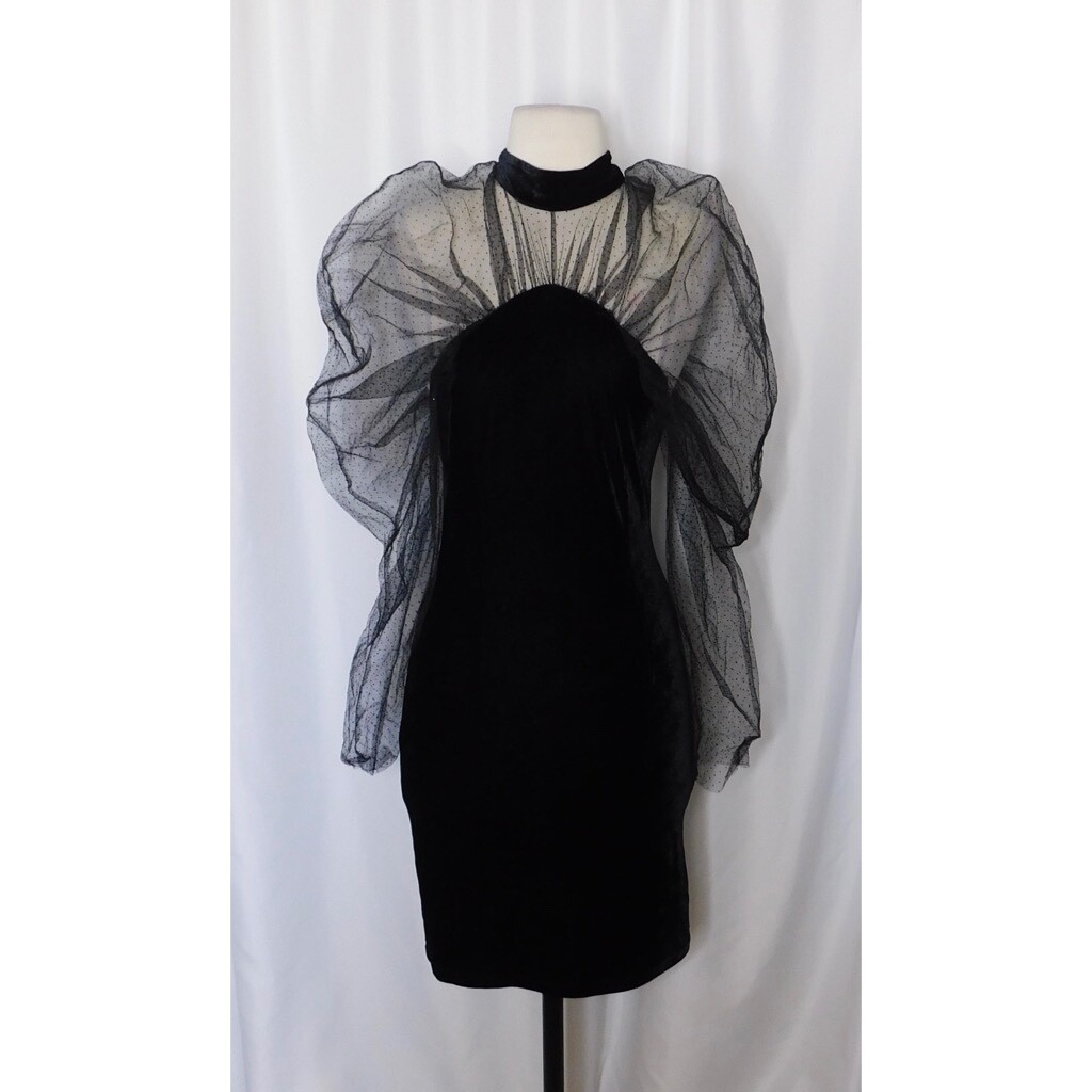 ● MA JOURNEE ● SHEER DOT ORGANZA DRESS_WHITE MR. LARKIN, Lexi Organza Dress – Mr. Larkin