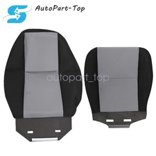 For 2007 2008 2009 GMC Sierra 1500 Driver Bottom & Top Seat Cover Cloth Gray