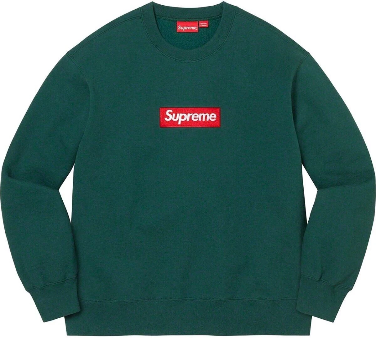 Sweat col rond Supreme FW22 Box Logo pin foncé taille Medium