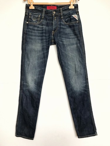 MEN'S REPLAY ANBASS SLIM FIT BLUE JEANS m914.000.606 – SIZE 30 – VGC | eBay