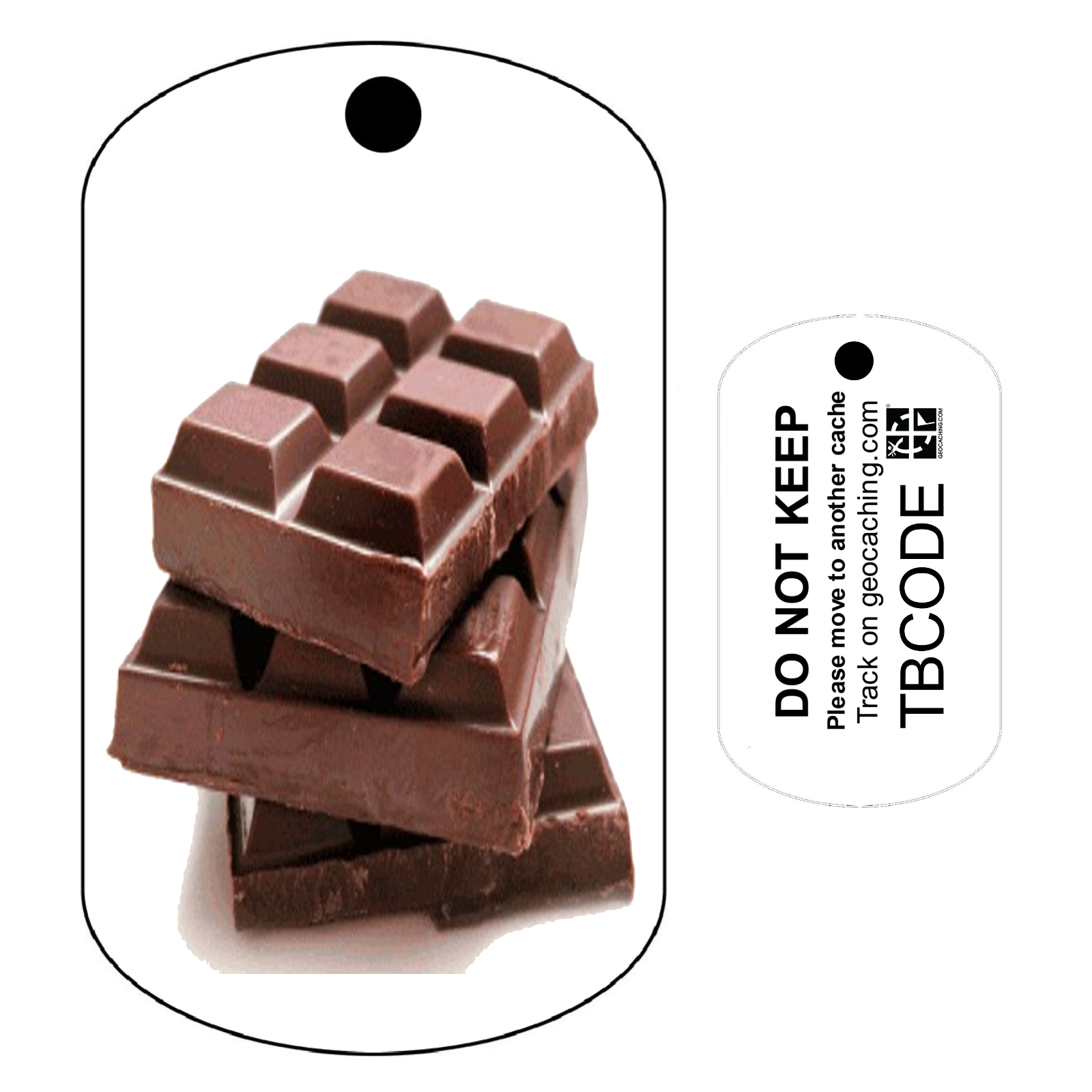 Choccy Chocolate (Travel Bug) For Geocaching - Trackable Tag