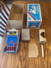 VINTAGE UNIVERSE BOAT CHINESE JAPAN TIN TOY GYRO ACTION ORIGINAL BOX WORKS GREAT