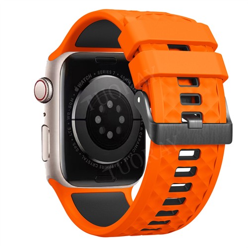 Für Apple Watch Series Ultra 10 9 8 7 SE 6 iWatch 49mm Silikon Sport Armband Band - Bild 24 von 204