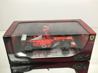HOT WHEELS 50909 FERRARI F1-2000 KING OF RAIN SCHUMACHER -1:18- GOOD IN BOX