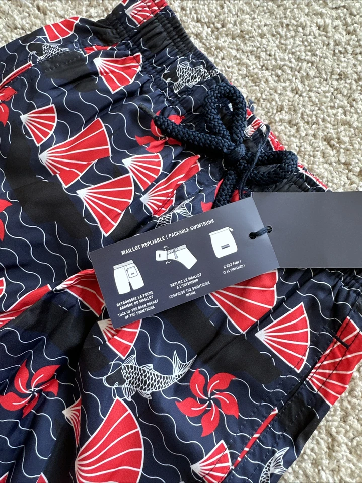 NOVO BAÚS DE BANHO VILEBREQUIN 100% AUTÊNTICO PARA CRIANÇAS - AZUL MARINHO - 2 ANOS - Imagem 4 de 4