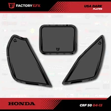 Subdued USA # Number Plate Graphics fit Honda 04-12 CRF50 Shroud CRF 50 pitbike