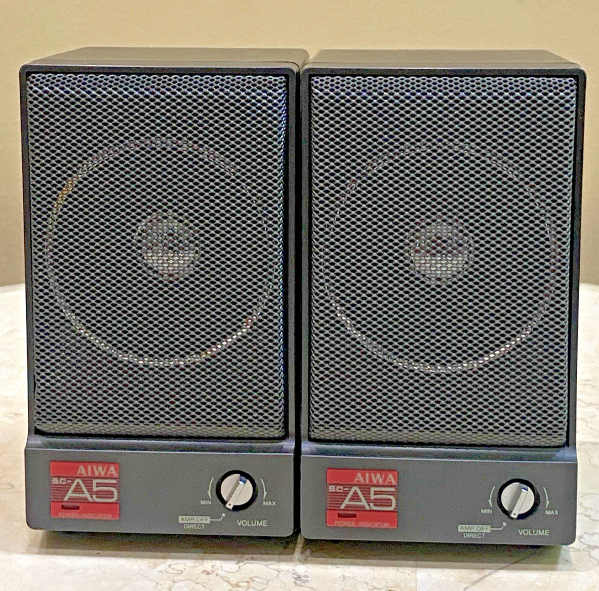 AIWA SC-A5 Acoustic Suspension Speakers - No Cables or Adapter Included