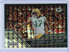 2020 Panini Prizm Football Go Hard Or Go Home Black Prizm #8 Davante Adams #1/1