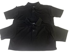 CHAPS Approved Schoolwear Lot of 2 Boy  s Short Sleeve Polo Shirts Size M 10-12 