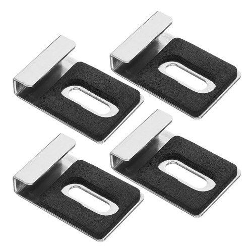 4 Pcs 4PCS Clips Mirror Mounting Holder Stainless Steel Hooks for Wall Hangers