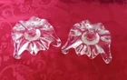 Blenko Candle Holder Vintage Glass Free Form Ice Floe By Don Shepherd Set Of 2