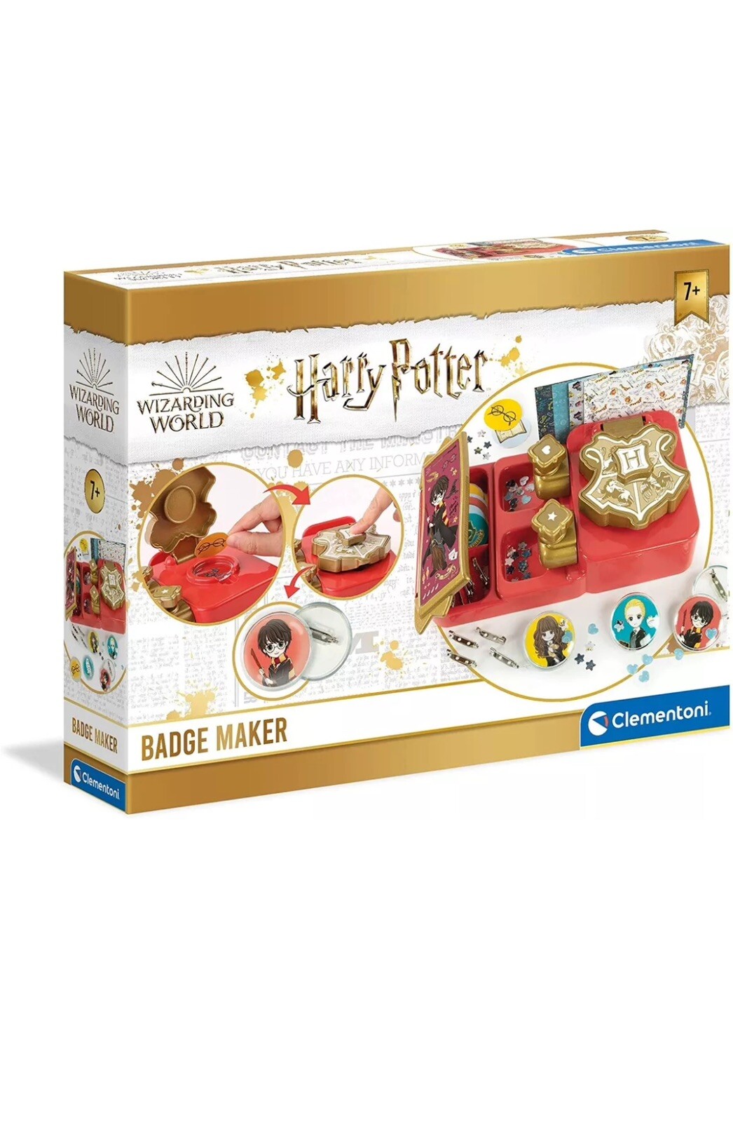 Clementoni Harry Potter Badge Maker macchina crea spille