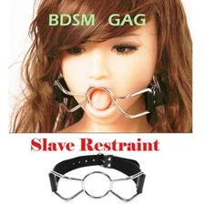 Mouth Gag Oral Bondage Harness Restraint BDSM Slave