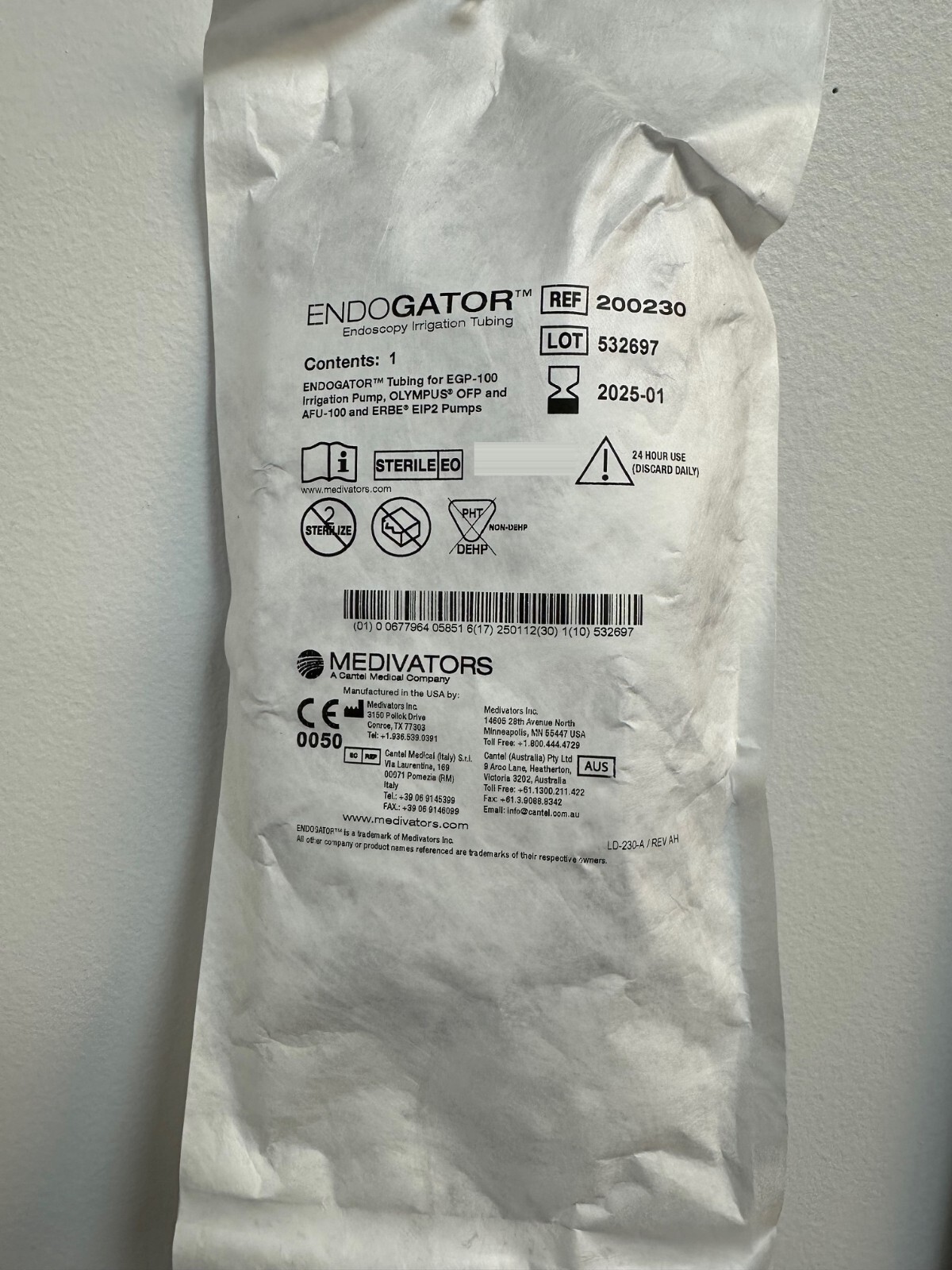 Endogator 200230 Irrigation Tubing f/EGP100, Olympus OFP, Olympus AFU, ERBE EIP eBay