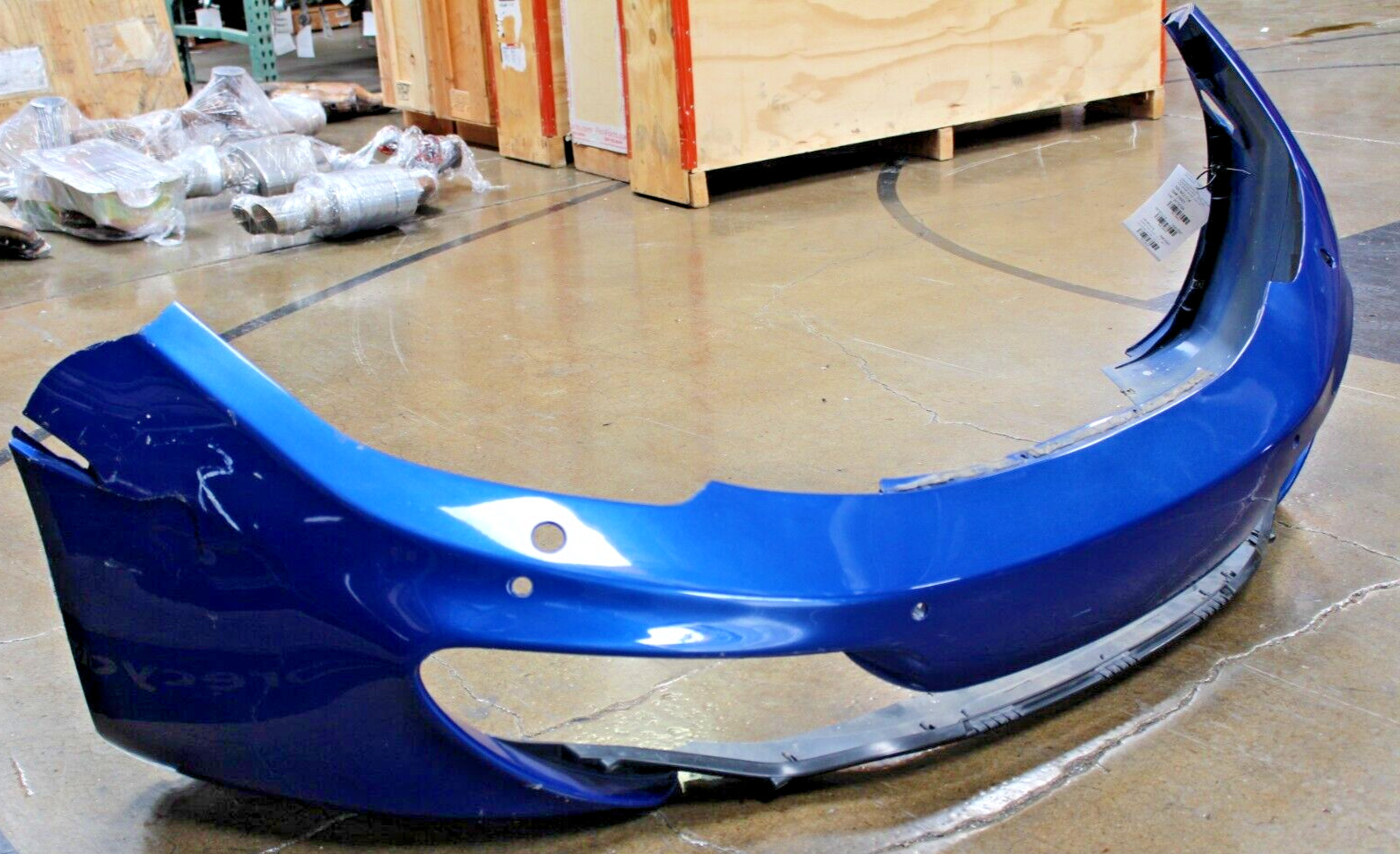 McLaren MP4-12C, Front Bumper Cover, Blue, Dmg to RH Side, Used
