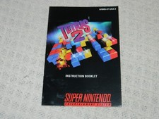 Vintage Tetris 2 Instruction Manual ONLY for Super Nintendo SNES