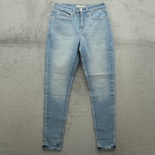 Levi's 721 Jeans Women's Size 27 Blue High-Rise Skinny Denim 28" Inseam Stretch