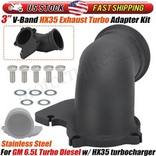 3in V-band Hx35 Turbo Direct Adapter For Gm Chevy 6.5l Turbo Diesel 2500 3500 Hd 3in V-band Hx35 Turbo Direct Adapter For Gm Chevy 6.5l Turbo Diesel 2500 3500 Hd