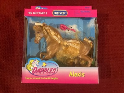 Vintage 1996 Breyer Dapples Alexis Horse Doll 96101 w/ Brush Damaged Box