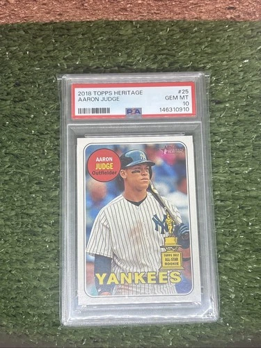 2018 Topps Heritage- Aaron Judge #25 PSA 10 Rookie Cup GEM MINT