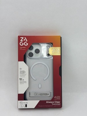 ZAGG Crystal Palace Snap With Kickstand Case for iPhone 17 Pro Max 6.9'' (Clear)