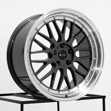 20x9.5 Vors Vr8 5x110 35 Hyper Black Wheels Rims Set4 73.1