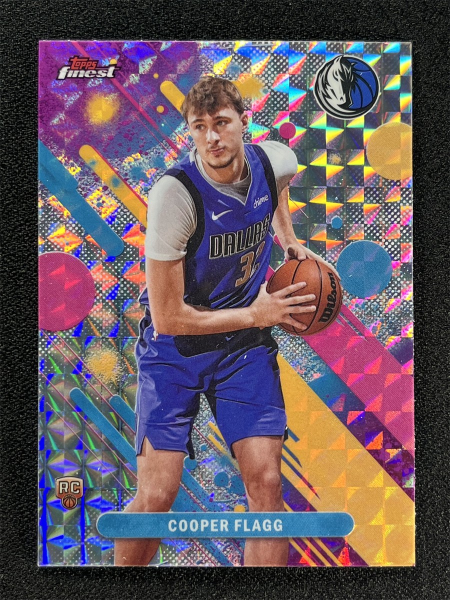 2025-26 Topps Finest Cooper Flagg #1 Common Geometric Refractor Rookie RC