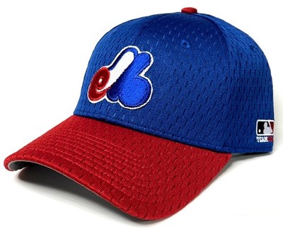Montreal Expos MLB OC Vintage Throwback Two Tone Hat Cap Flex Stretch Fit M/L