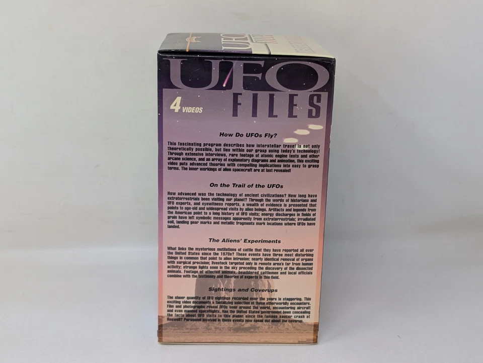 UFO Files VHS Box Set Documentary Show Aliens Supernatural Horror Weird VTG 90s - Image 4 of 4