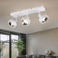 Deckenlampe Spotleiste Deckenleuchte Beweglich Led Wohnzimmerlampe Weiß L 44 Cm