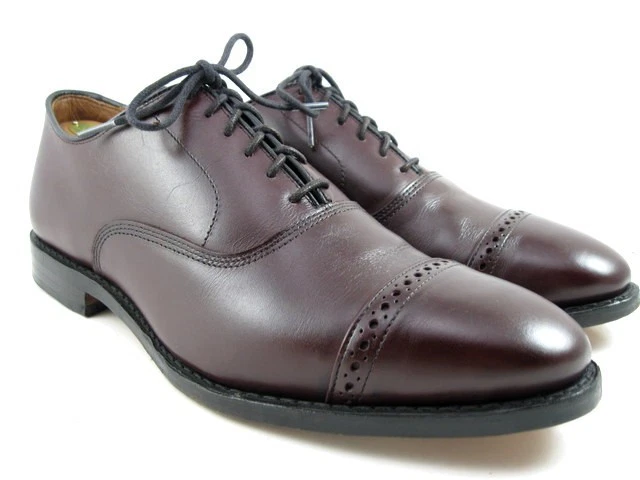 Allen Edmonds "Fifth Avenue" Men's Leather Cap Toe Oxfords 9.5 E Burgundy (691N) - Image 2 of 4