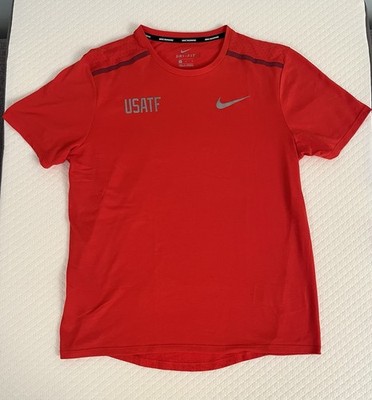 Nike USATF Men s Dri-Fit Running Shirt (Medium)