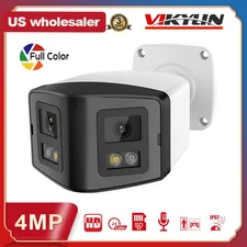 US Vikylin Dual Lens 170° Panoramic 4MP IR Full Color IP Camera 2-Way Audio CCTV