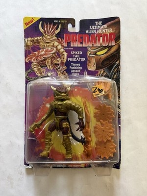 Vintage 1994 Kenner Spiked Tail Predator Action Figure Sealed Damaged Box