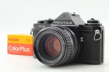 Near MINT Pentax ME Black 35mm SLR Film Camera  smc Pentax 55mm f1.8 JAPAN