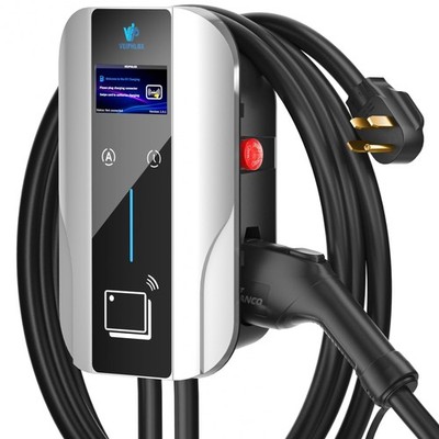Level 2 EV Charger J1772 Fast Charging,EV Chargers for Home 40 Amp-Smart Disp...
