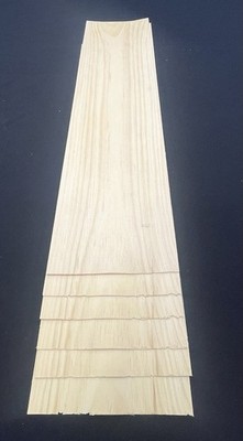 Eastern White Pine Wood Veneer 1/24'' Thick: 6 Sheets ( 28.5'' X 7'' ) 8 Sq Ft