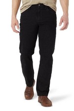 Wrangler Five Star Premium Jeans Mens 42x30 Black Denim Relaxed Fit Straight Leg