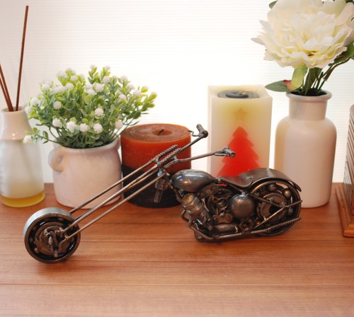 Chopper Long Fork Scrap Metal Sculpture, Cool Retirement gifts, Christmas Gifts - Picture 4 of 13