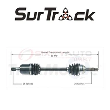 SurTrack CV Axle Shaft for 1990-1994 Mitsubishi Precis 1.5L L4 - Constant gt