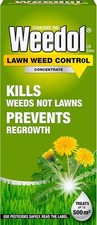 WEEDOL Lawn Weedkiller Kills Weeds Not Lawns 1 litre, 500ml