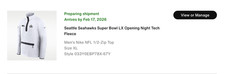 Nike Seattle Seahawks Super Bowl LX Opening Night Tech Fleece Size X Large XL 