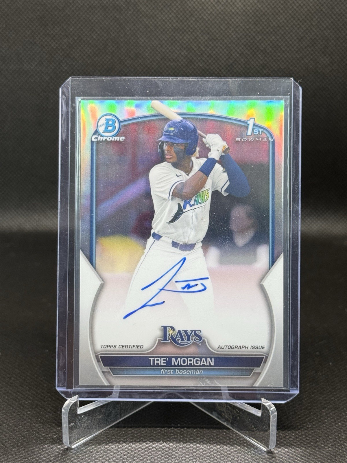 2023 Tre Morgan Bowman Draft Prospects Chrome 1st Auto Refractor /499 #CDA-TMO