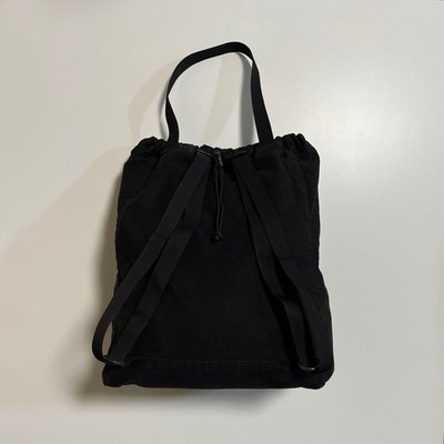 Comme des Garcons Homme Backpack 2Way Cotton Black Made in Japan