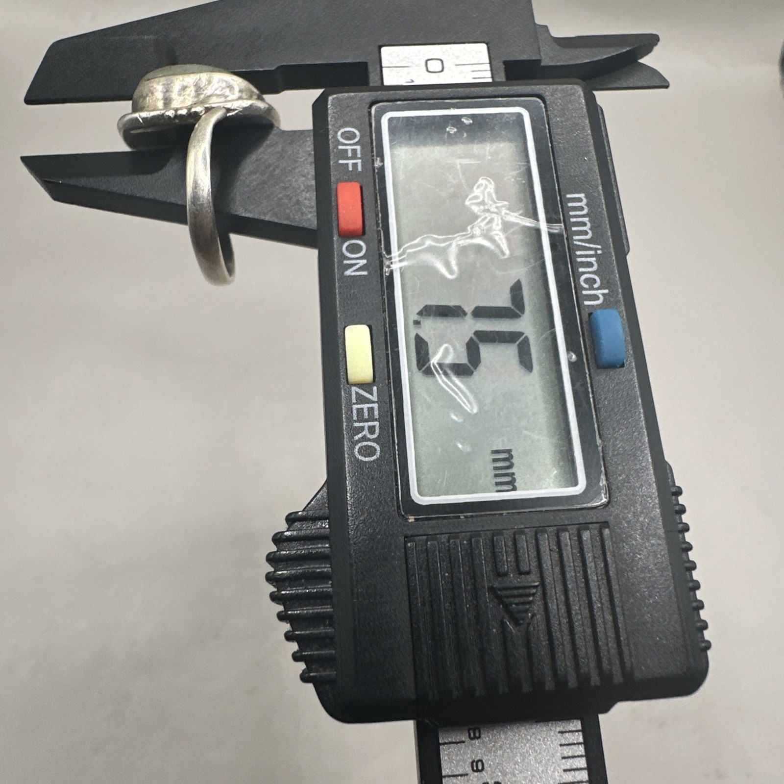 Rough Gemstone Set Sterling Silver Ring Size 5.5(… - image 9