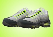 Nike Air Max 95 OG Big Bubble Neon Mens Grey  Green Sports Sneaker HM4740-001